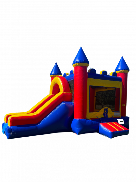 Primary Castle Bounce and Slide Combo- Wet